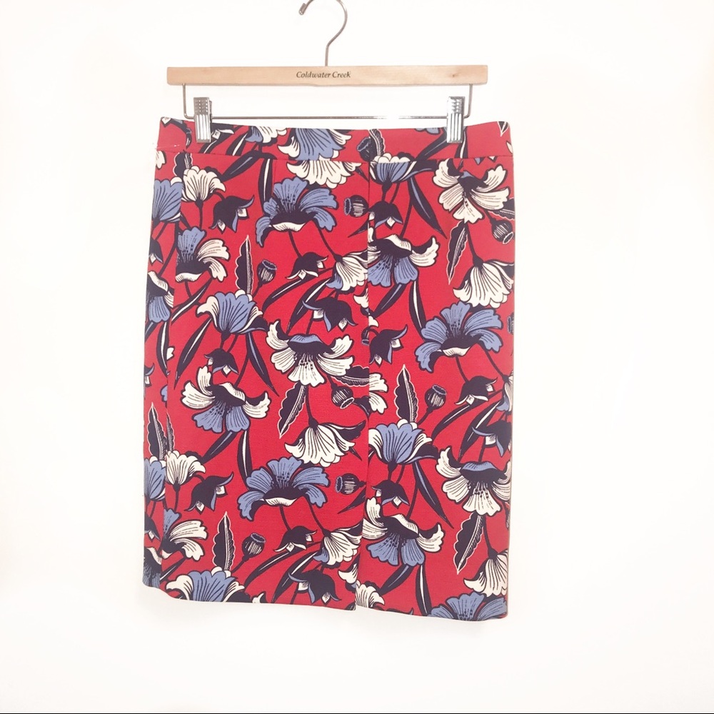 J.Crew Factory Floral Pencil Skirt-4 NWOT - Picture 2 of 8